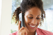 Woman Talking on Phone